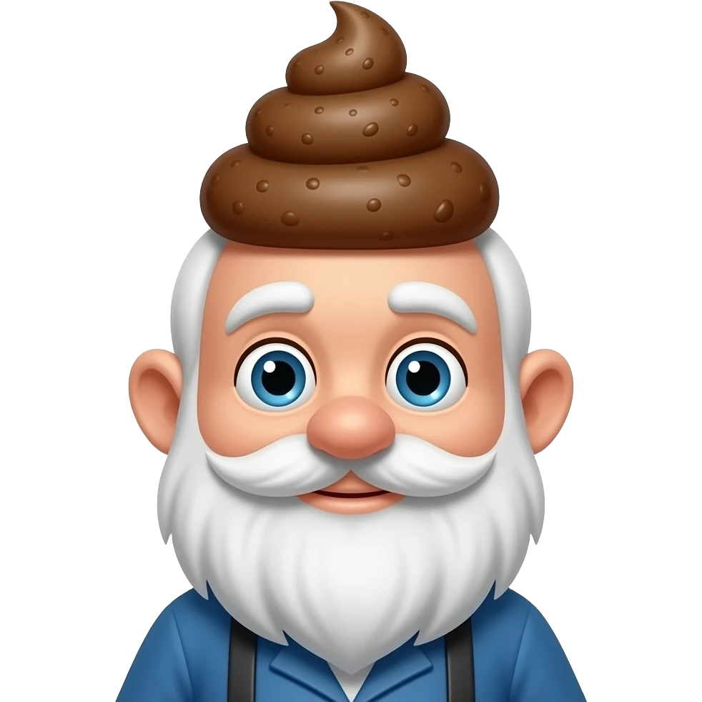 гном с говном на голове emoji