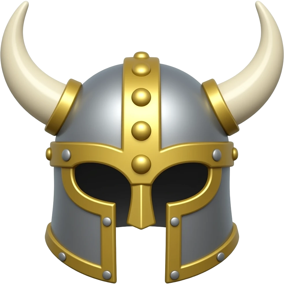 Casco de vikingo sin persona emoji