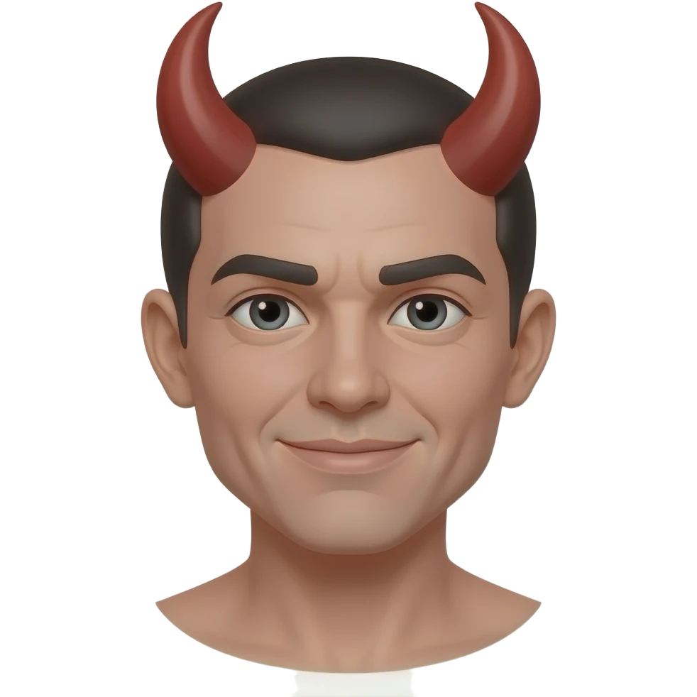 Naked demon emoji