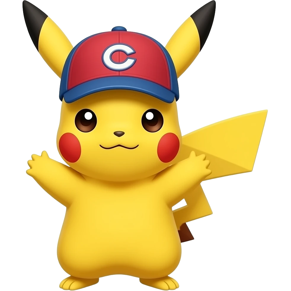 Pikachu rad cap emoji