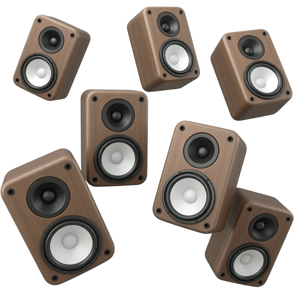 Speakers falling emoji
