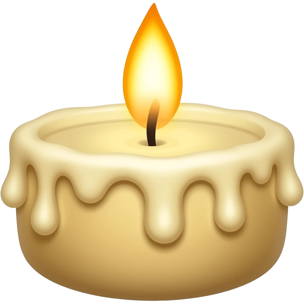 Burning candle emoji