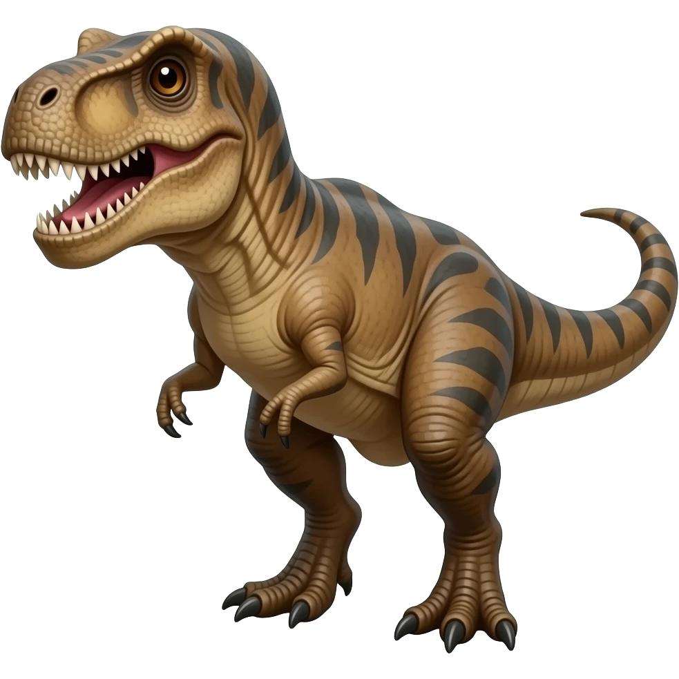 Trex looking suspicious  peeking from the left side emoji