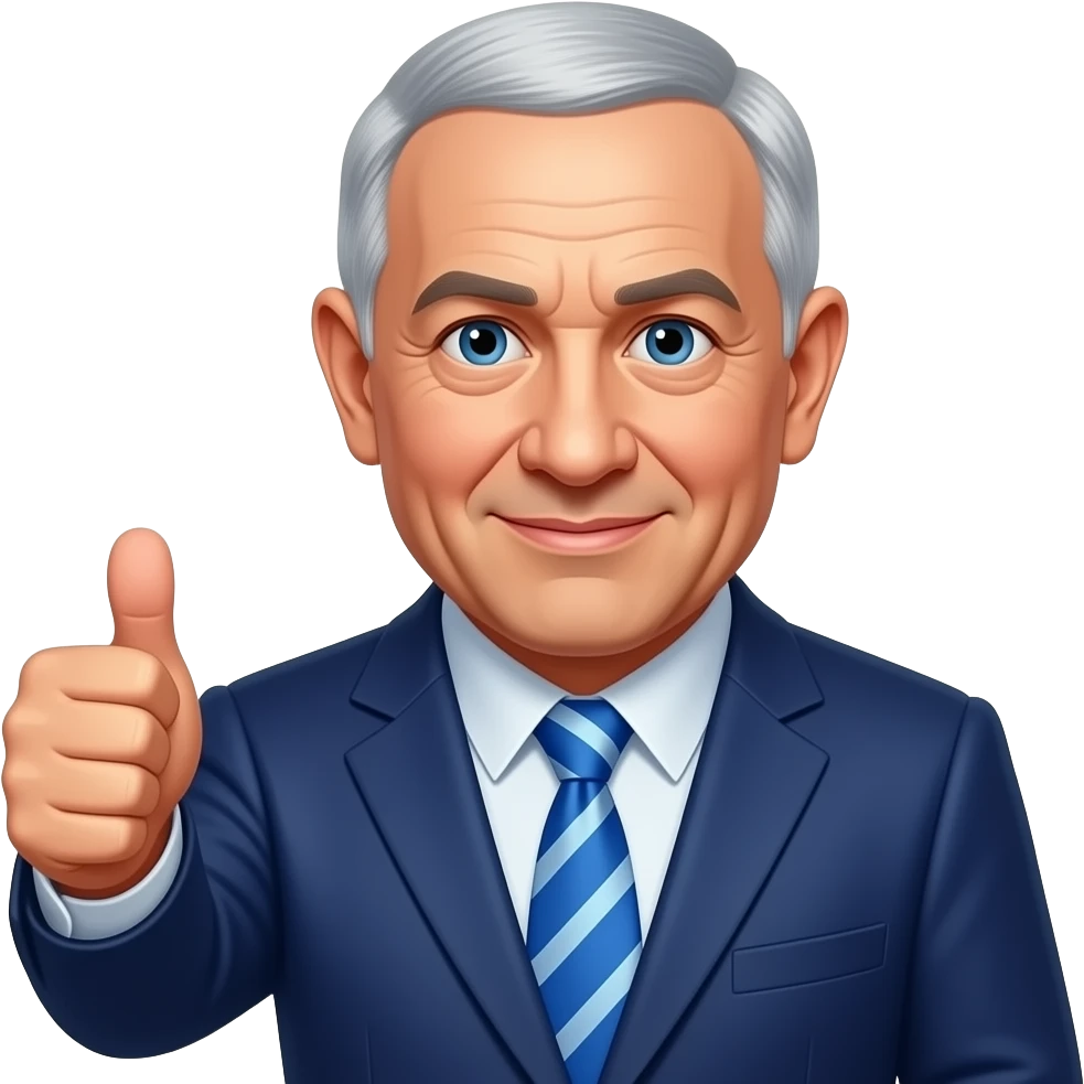 Israel president thumbs up emoji