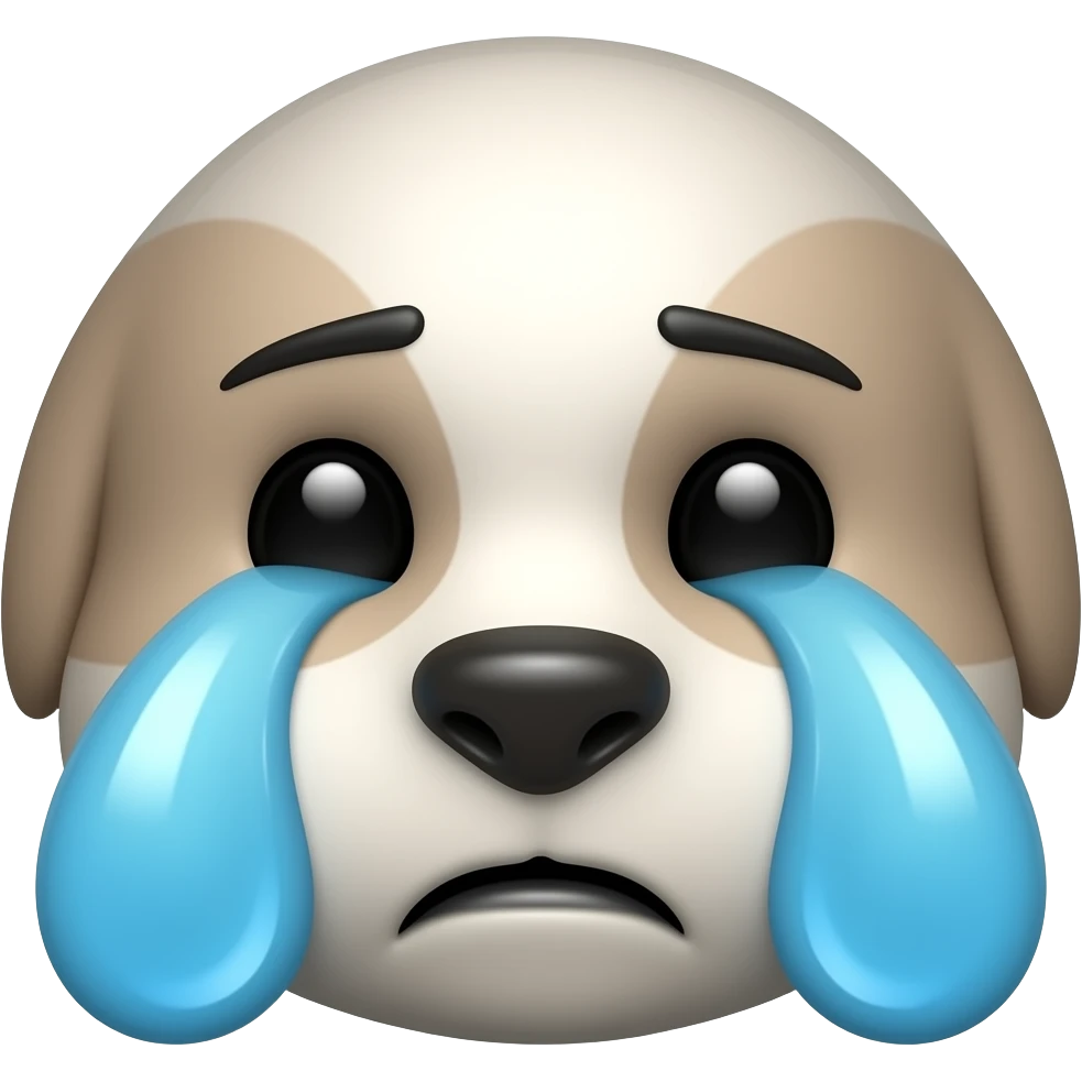 The kumon logo but crying emoji