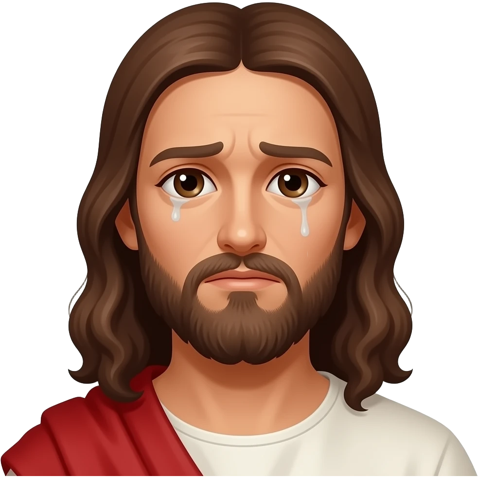 Jesus worried emoji