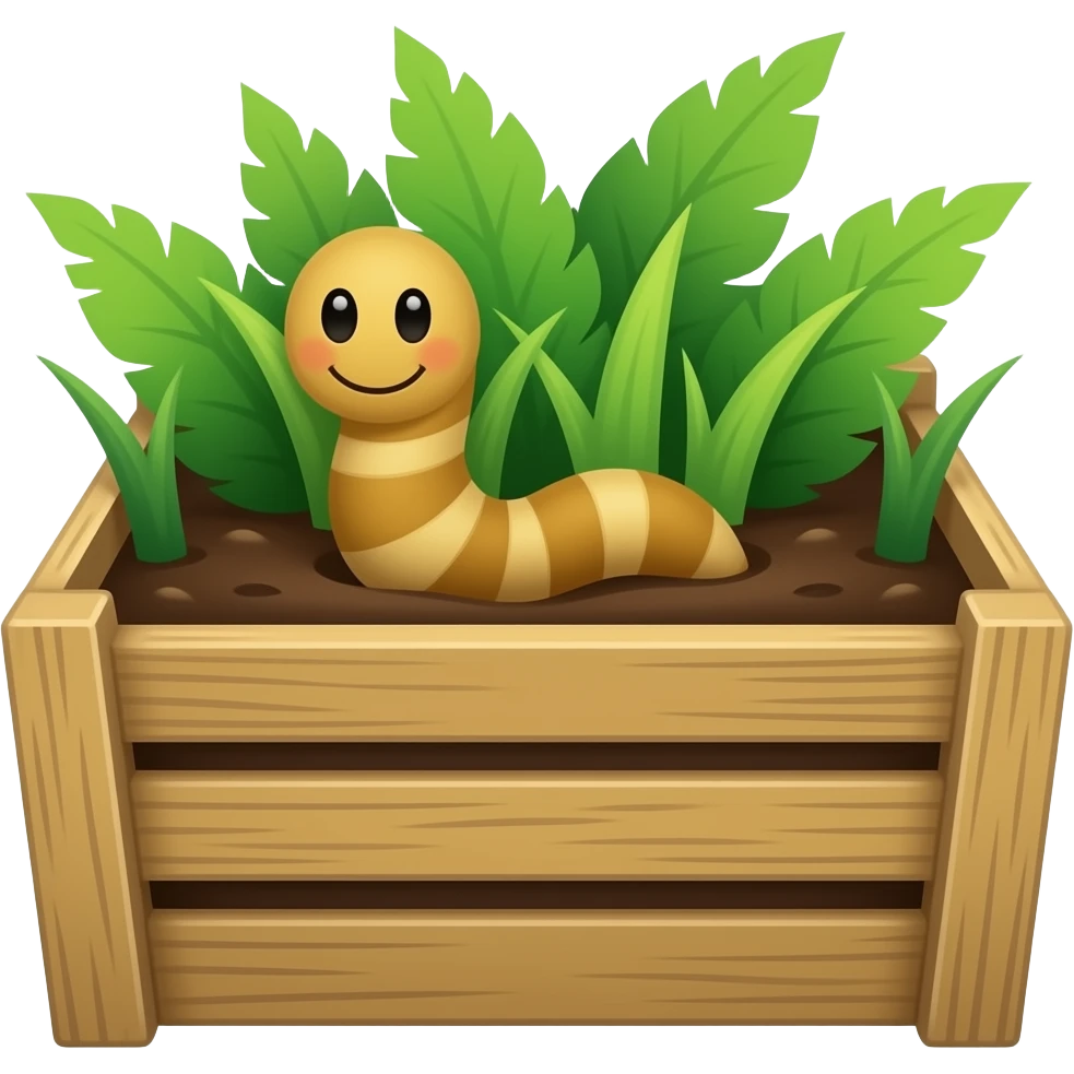worm bin emoji