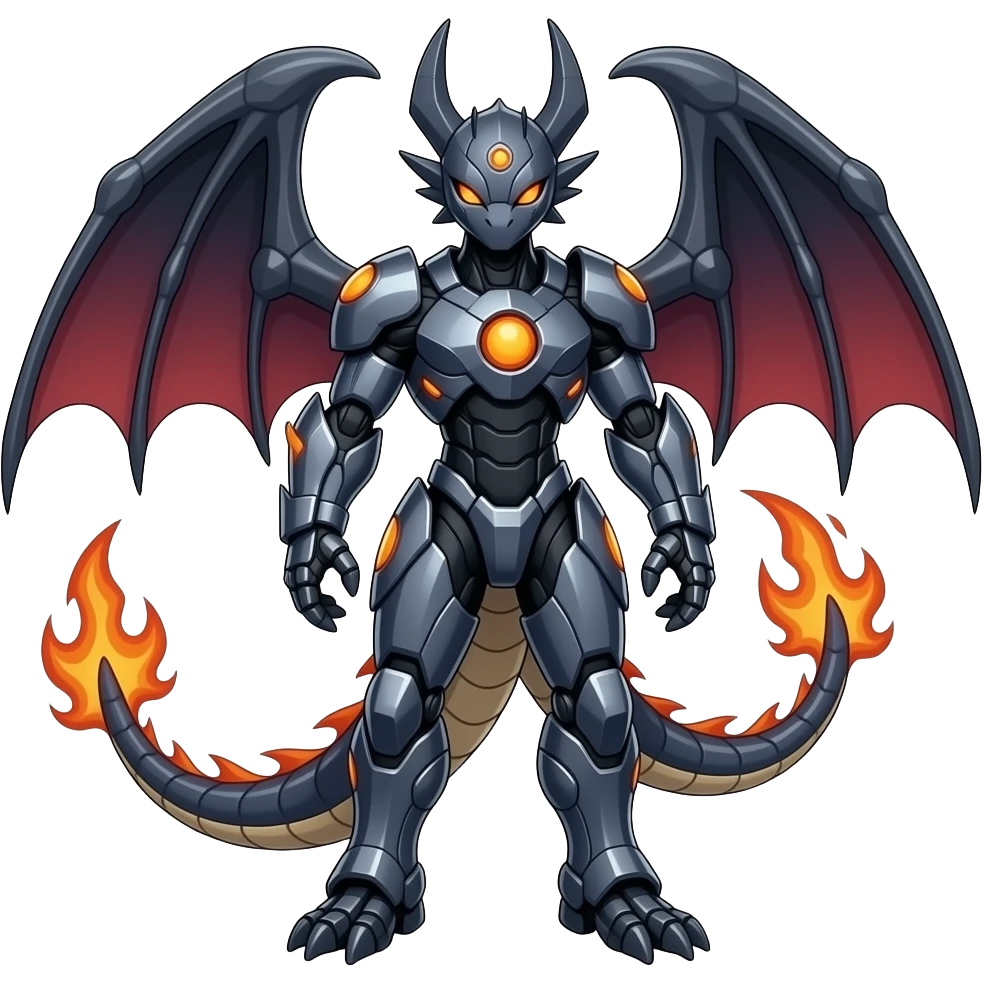 Guilmon-Scizor-Bisharp-Darkrai-Latias-Koraidon-Fakémon-Animal-hybrid, full body emoji