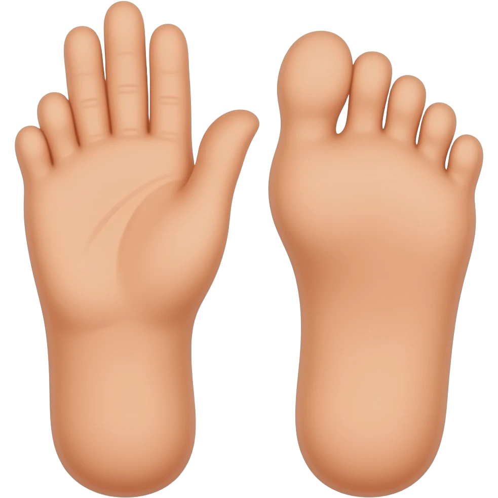 feet  high five emoji