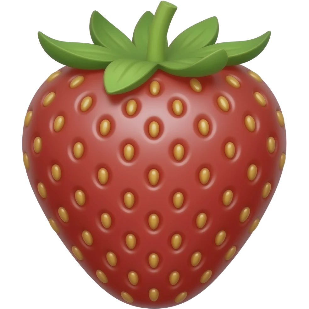 flat strawberry emoji