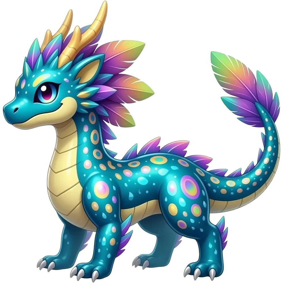 Shiny exotic feathery acidic trippy abstract tropical bioluminescent edgy cool Salandit-Salamence-Ekans-Seviper-Salazzle-Fakemon-hybrid emoji