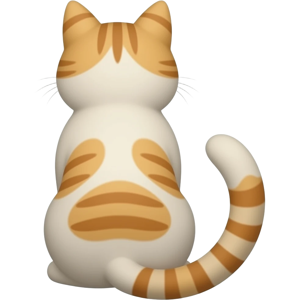 CAt showing butt emoji