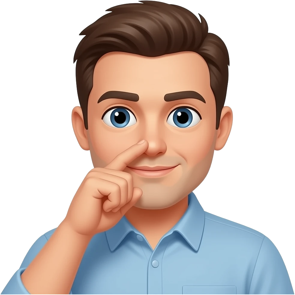 emoji picking his nose emoji