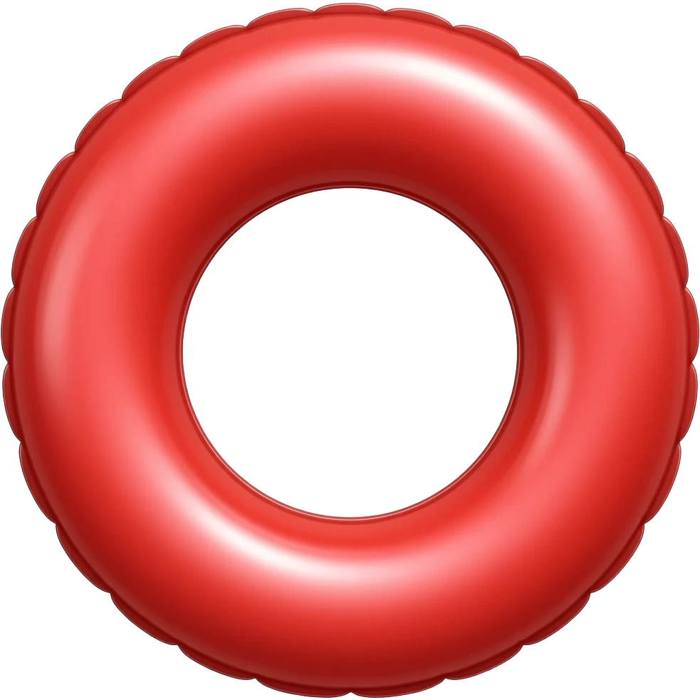 inflatable x red emoji