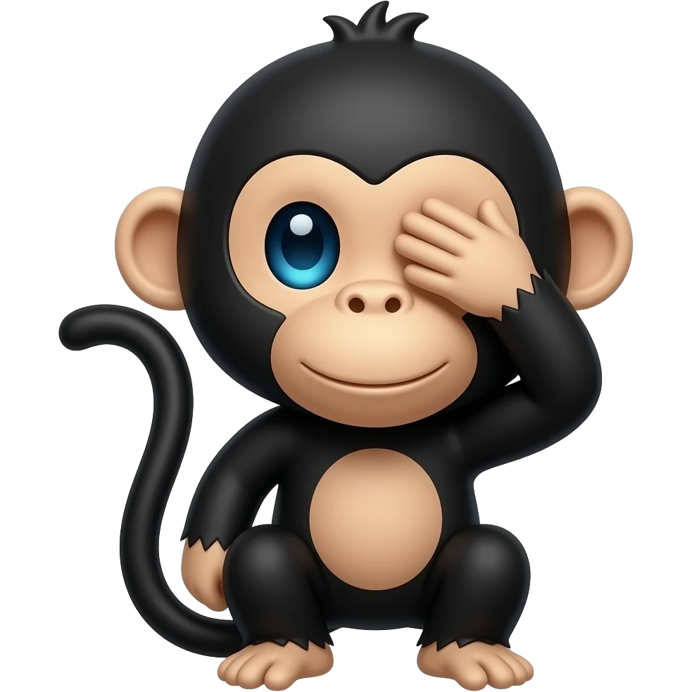 🙈 this emoji large create black color same to same emoji