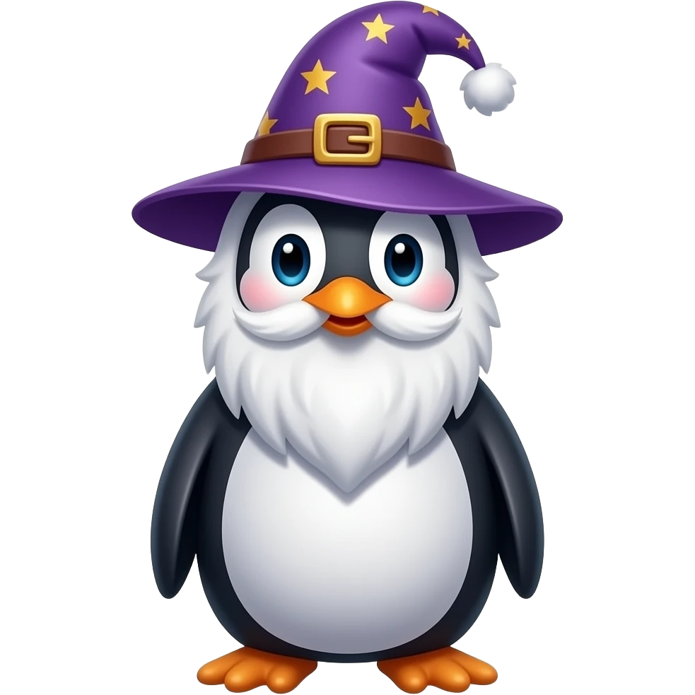 Penguin Wizard emoji