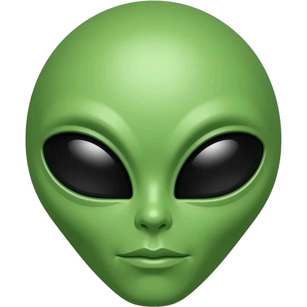 Зелений незнайомець emoji