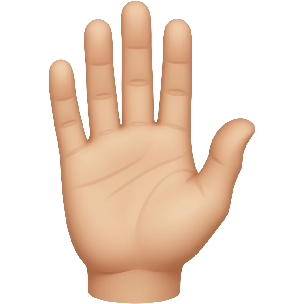 рука вытянута вверх emoji