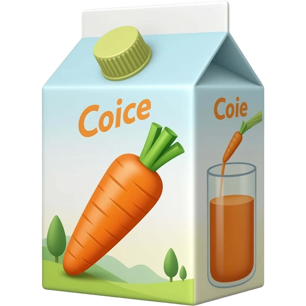 box of carrot juice emoji