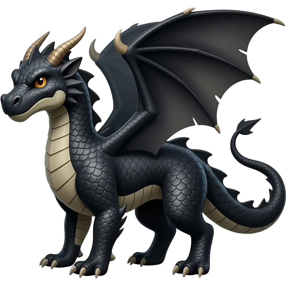 black dragon emoji