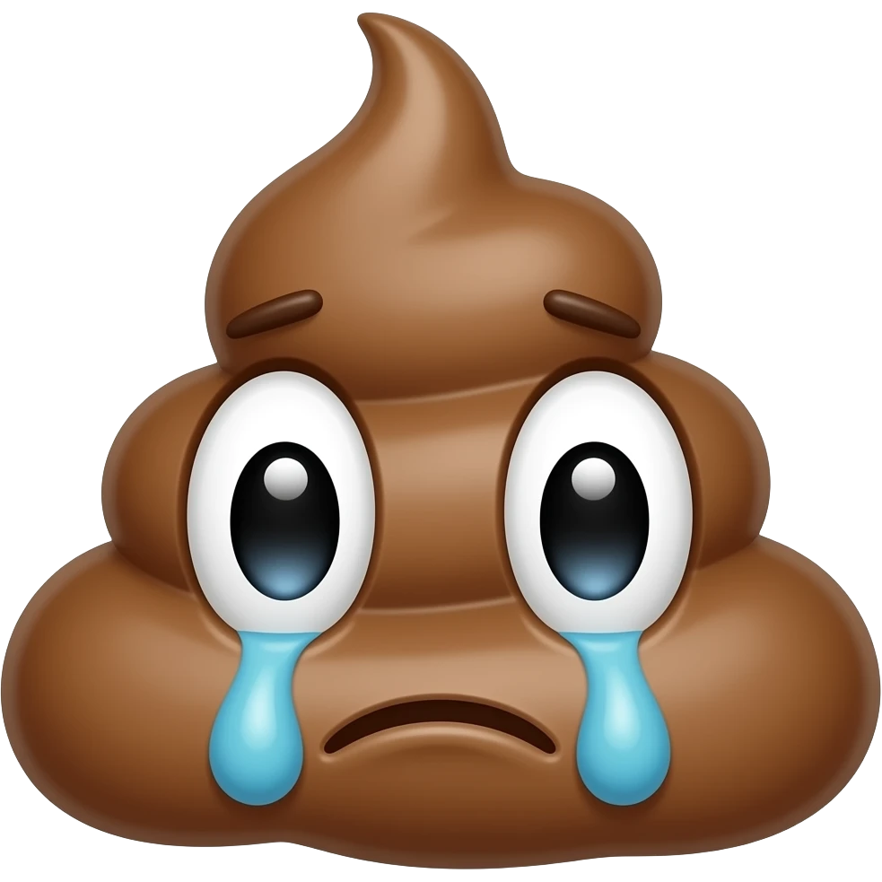 Faça um cocô trizte emoji