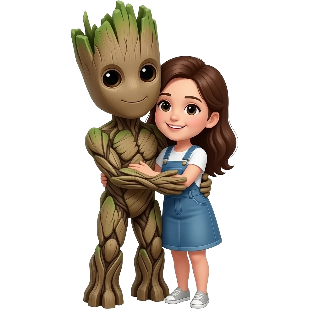 Mommy hugs Groot emoji