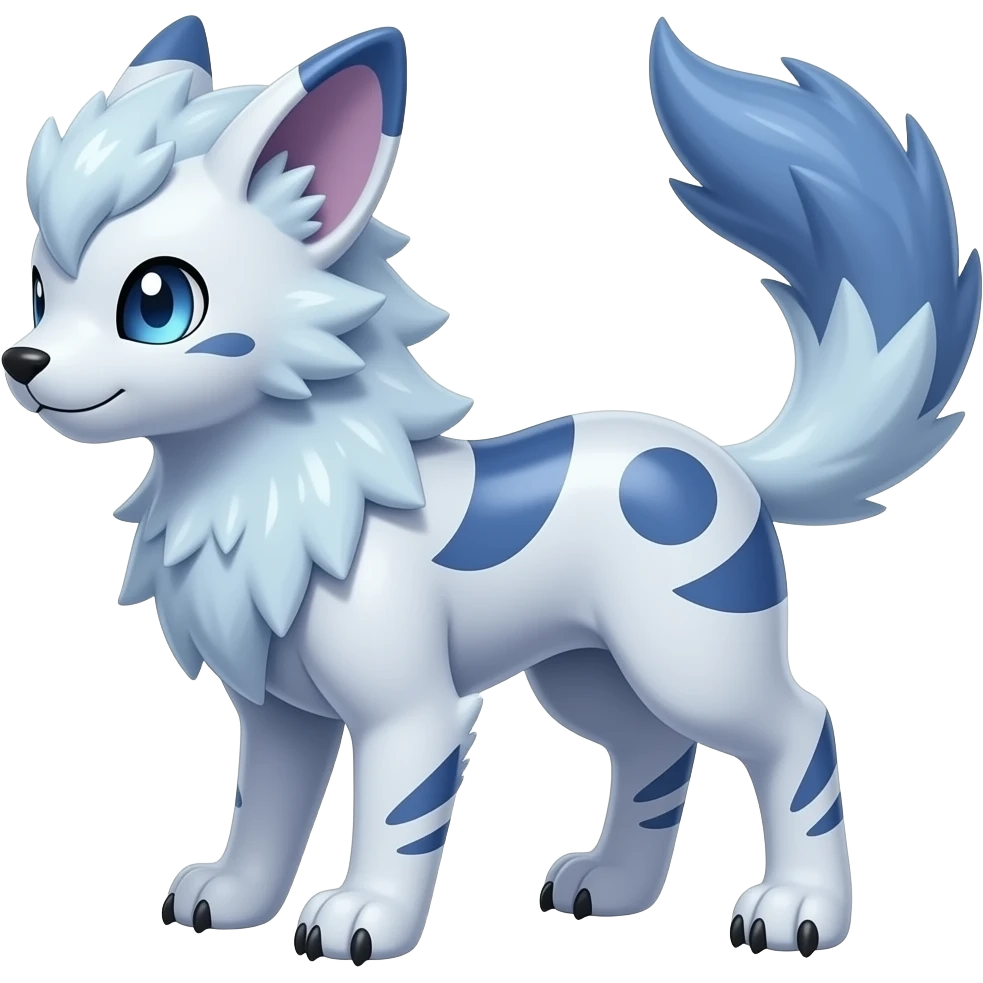Pastel Dark dusky edgy cool shiny smooth glossy epic patterned digitigrade quadrupedal Luxray-Manectric-Sprigatito-Shaymin-Shinx-Fakémon-hybrid emoji