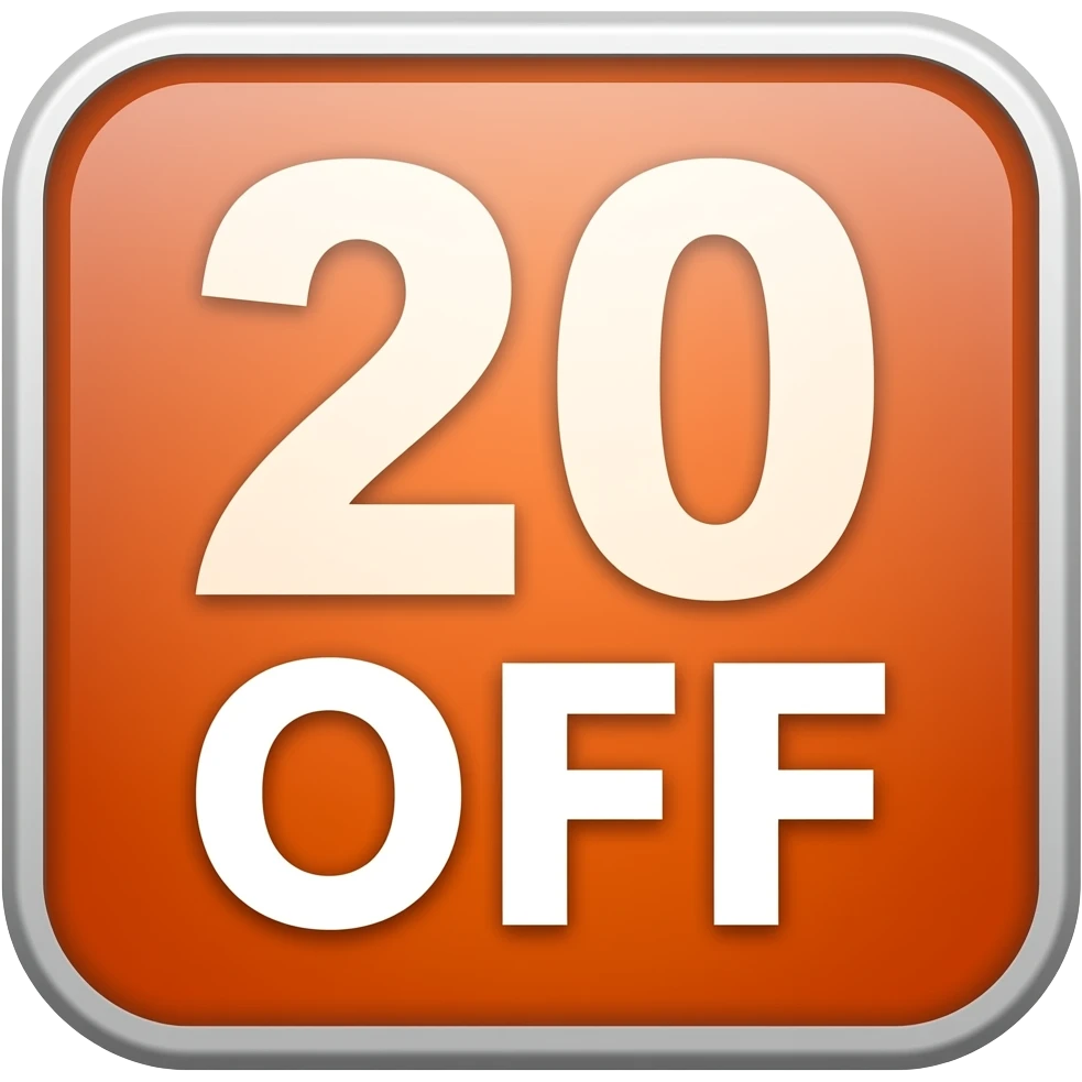 20% OFF emoji
