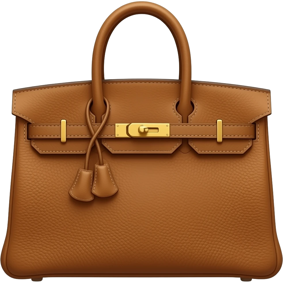 brown hermes kelly bag emoji