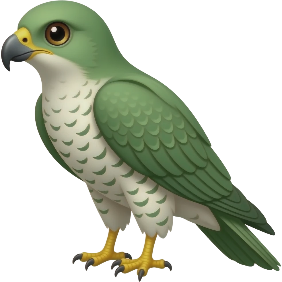 she-hawk green female emoji