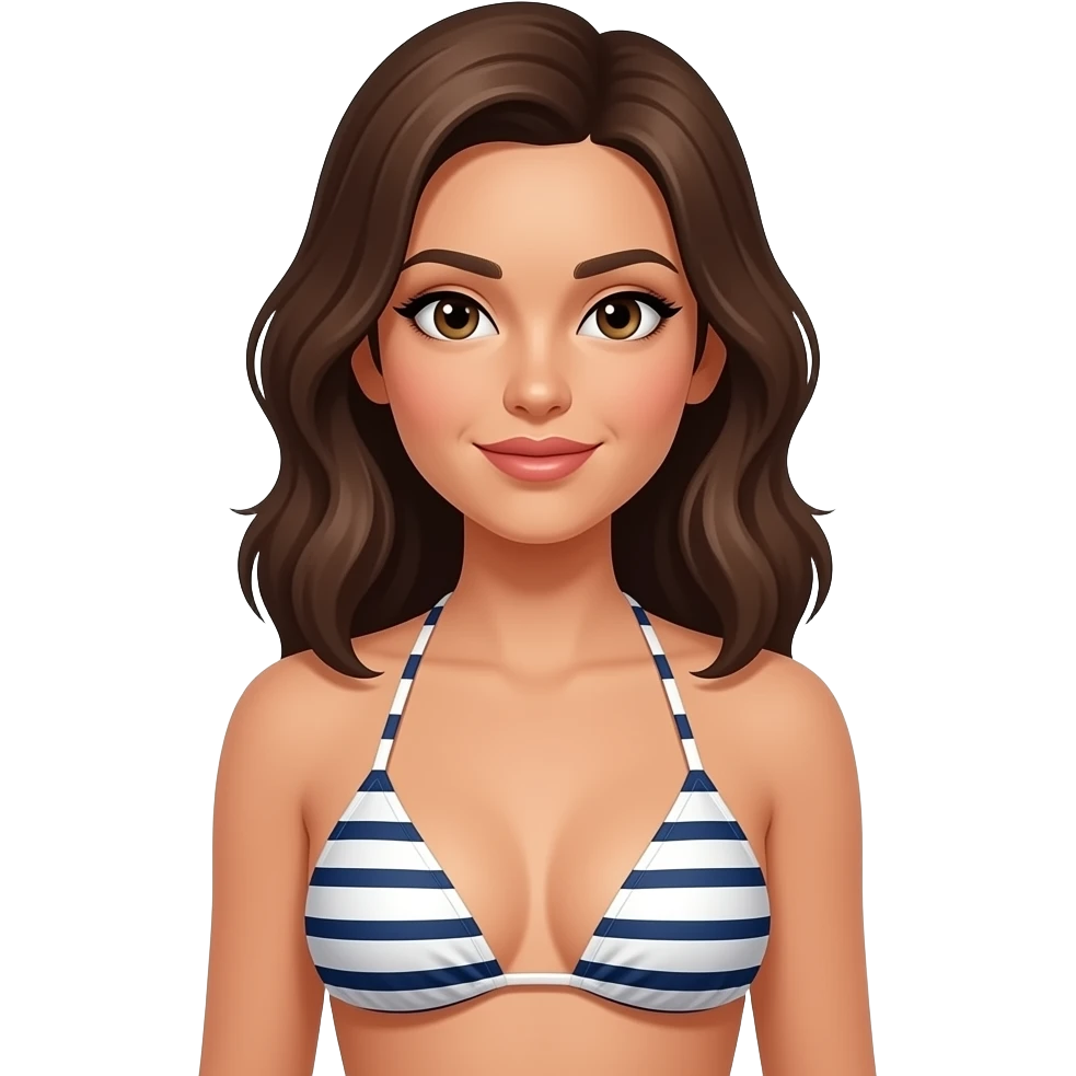 Triangle string bikini emoji