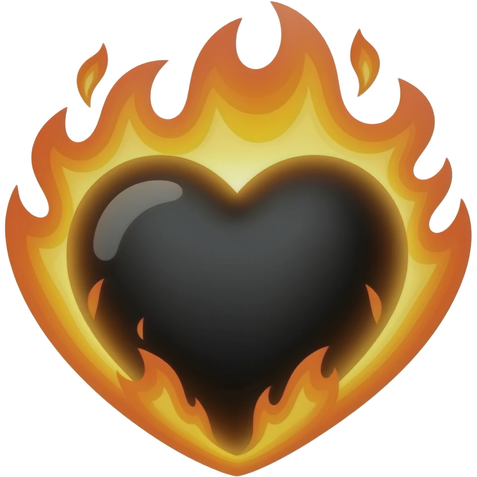 🖤🔥 emoji
