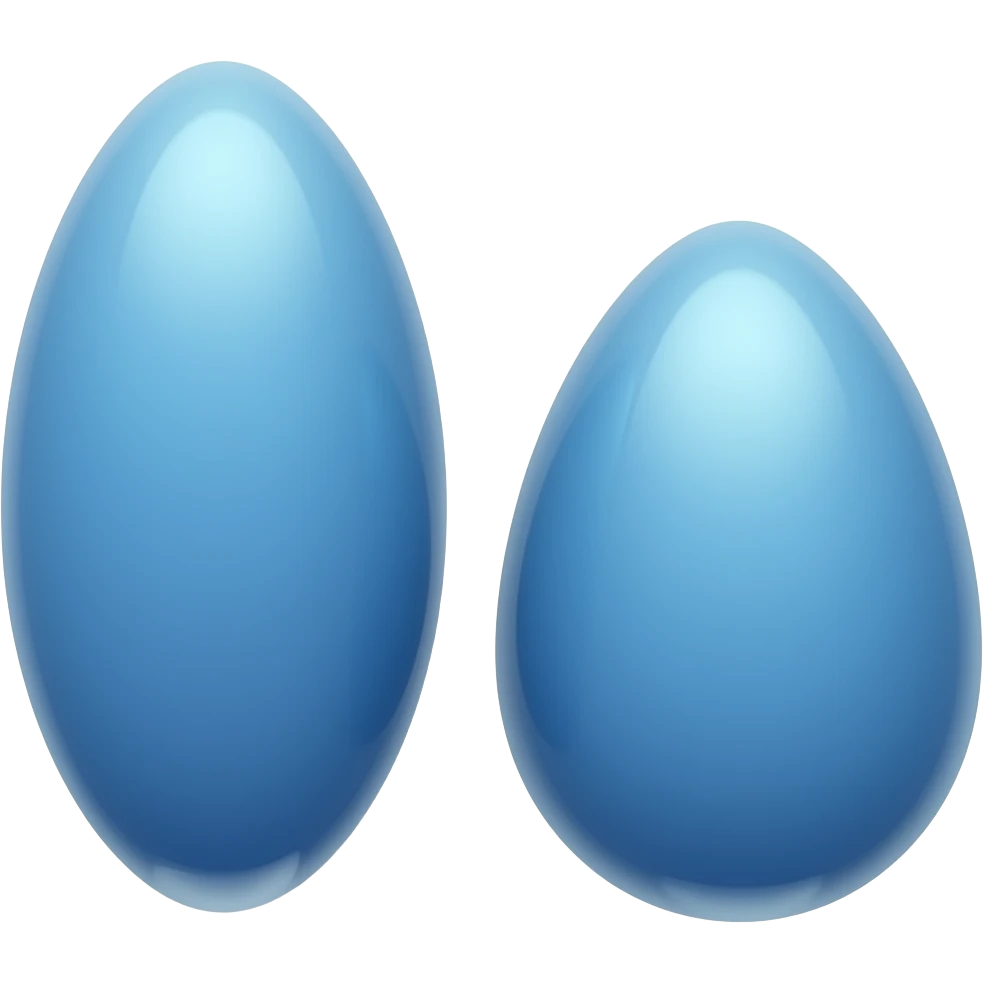 2 blue emoji