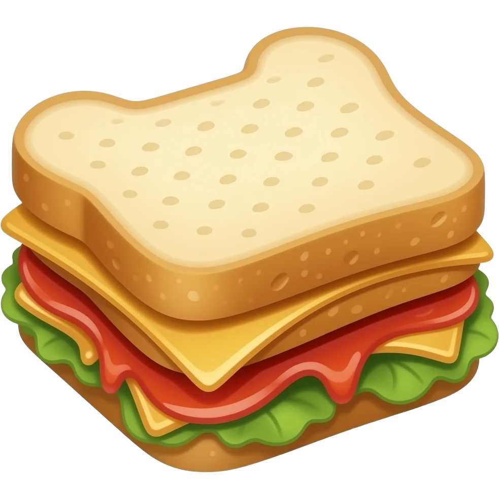 Peanut butter and jelly sandwich emoji