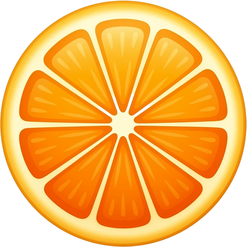 Orange cut emoji