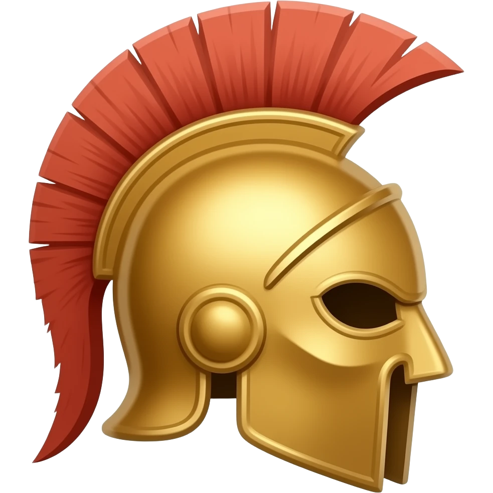 Trojan Warrior head emoji