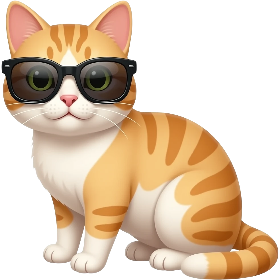 Cat wearing sunglasses emoji