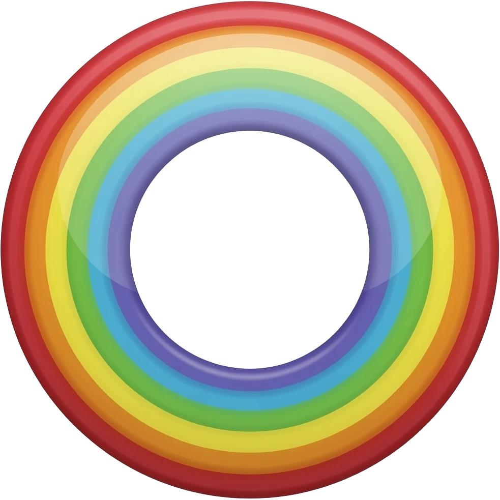 Rainbow circle emoji