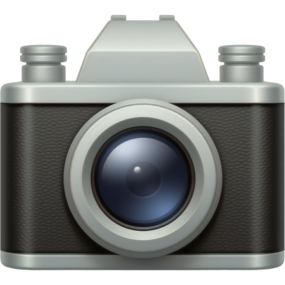 An ancient camera from the 19th century emoji