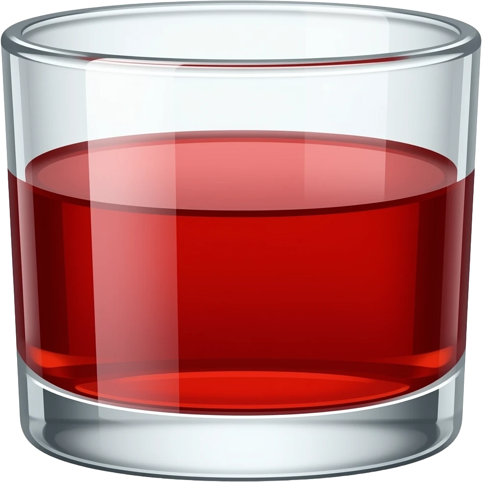 Campari on low glass emoji