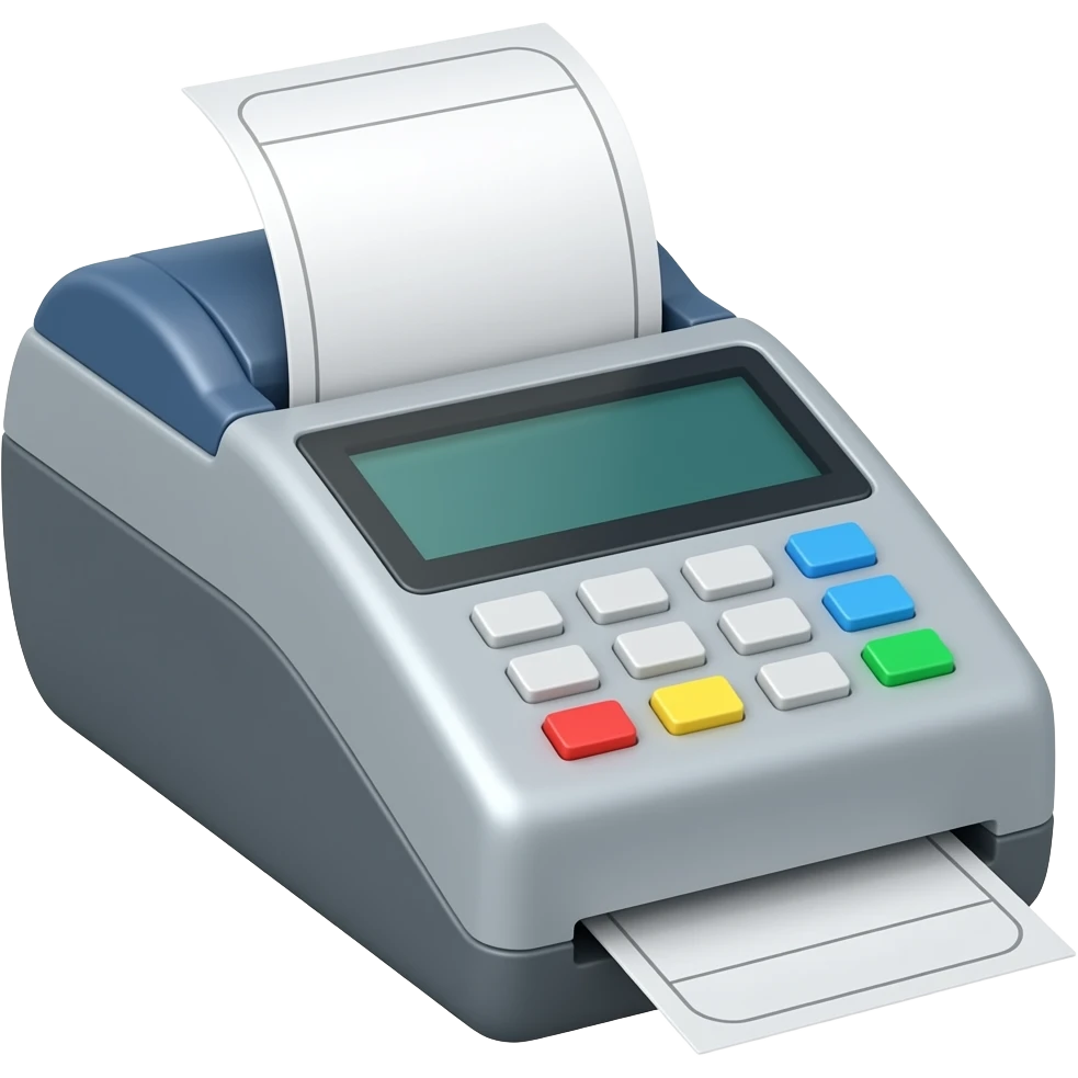 restaurant ticket printer emoji