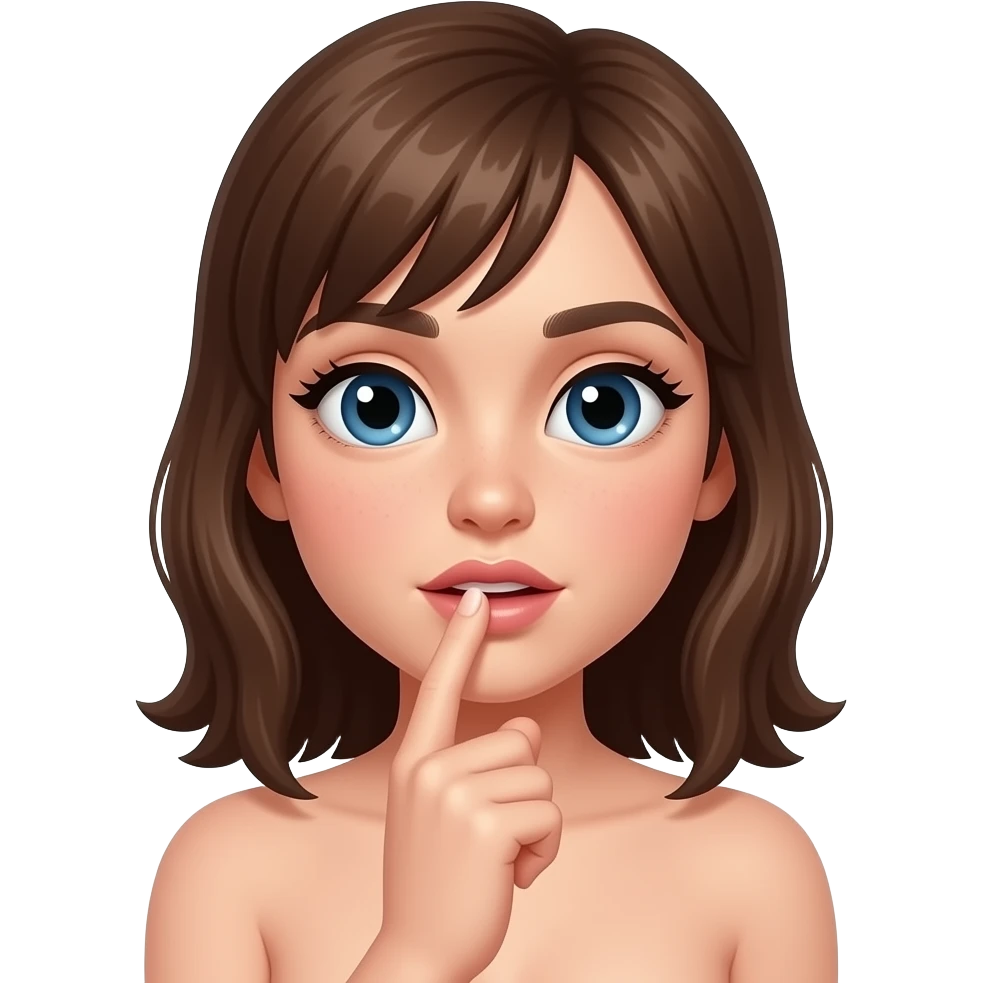 Naked girl fucking emoji