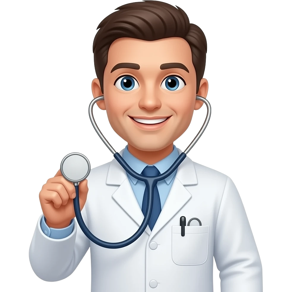 Doctor with stethoscope emoji