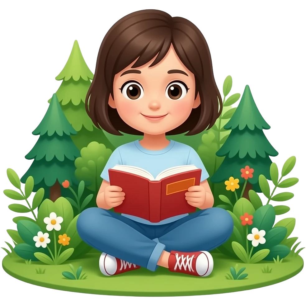 reading book nature emoji