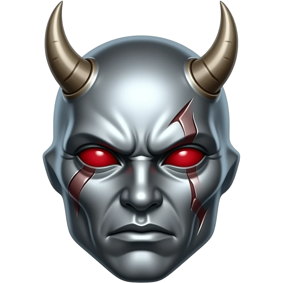 Make an angry feminine looking mask emoji
