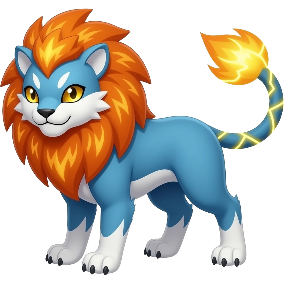 Pyroar-Furret-Shinx-Luxio-Luxray-Fakémonanimal-hybrid emoji