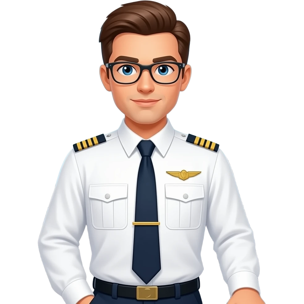 Full body Male Pilot emoji