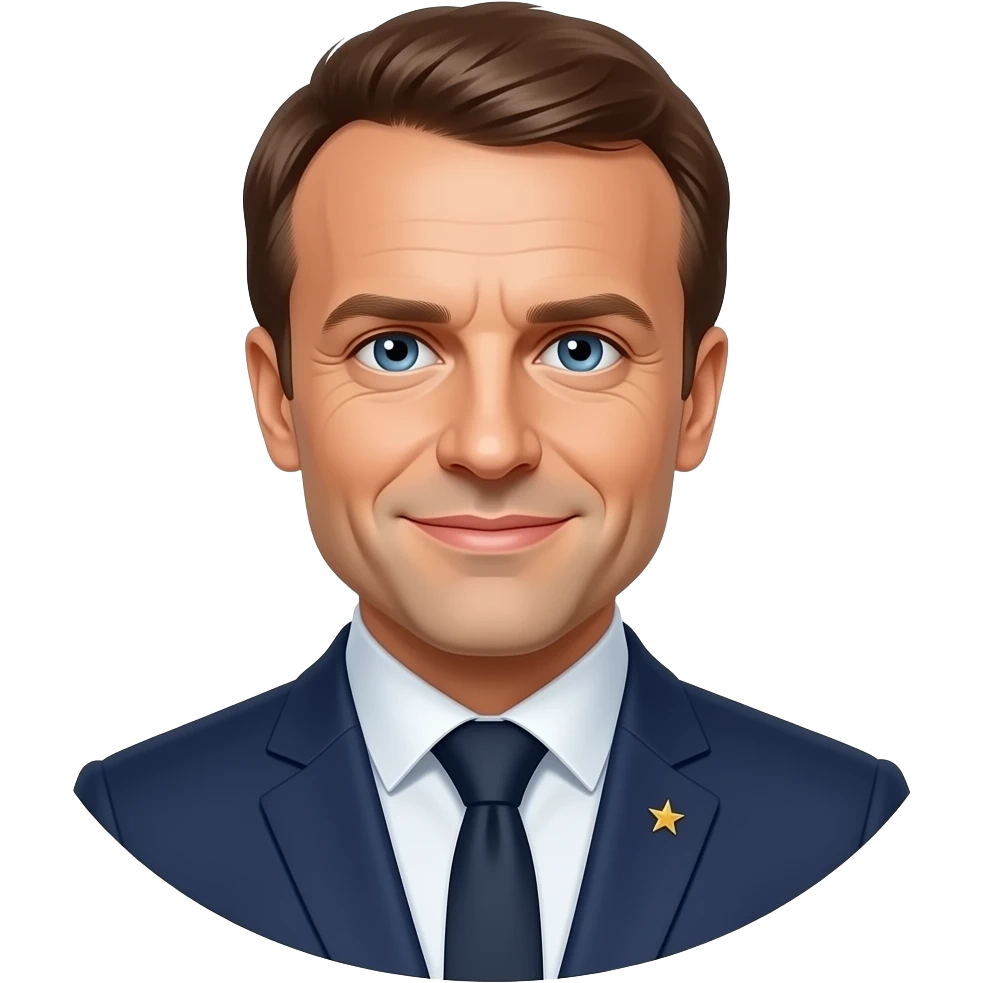 Emmanuel macron avec une kalashnikov emoji