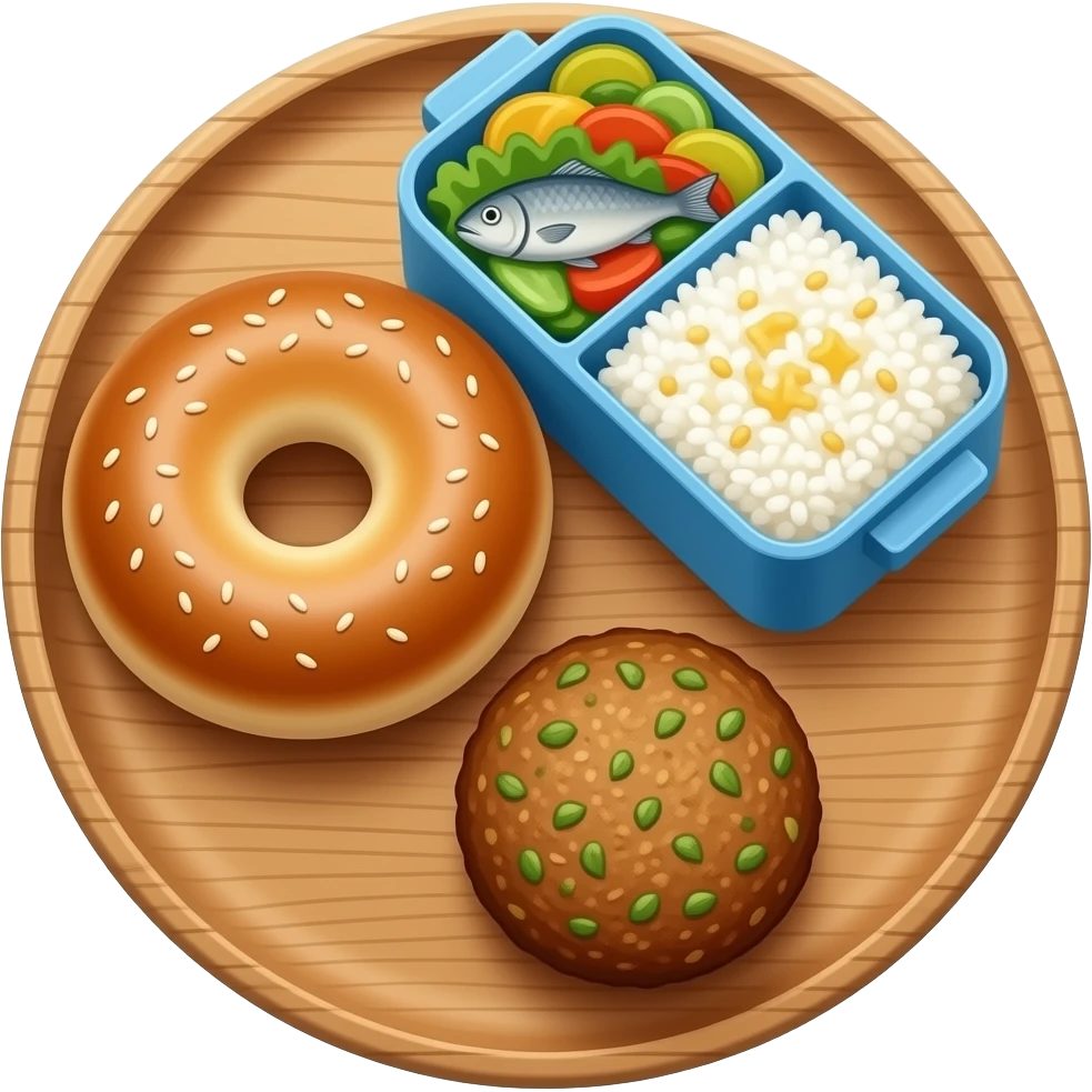 🥯🍱🧆 emoji