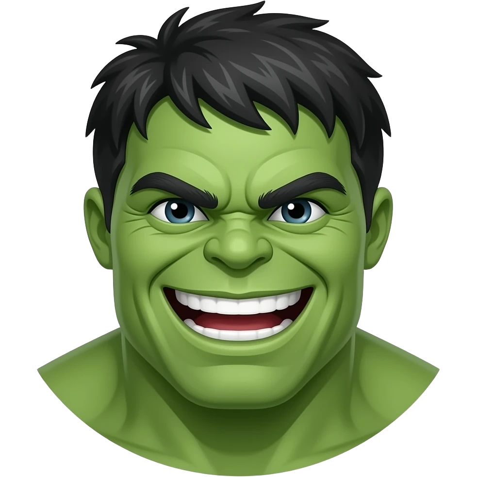 I want a laughing hulk emoji emoji